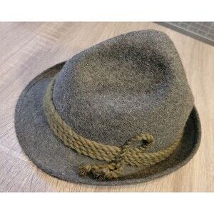 Vintage Gray German Wetterstein BAVARIAN LODEN A.Breiter Munchen Hat ~1863